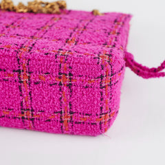 Chanel Seasonal Pink Tweed Shoulder Bag