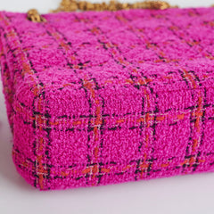 Chanel Seasonal Pink Tweed Shoulder Bag