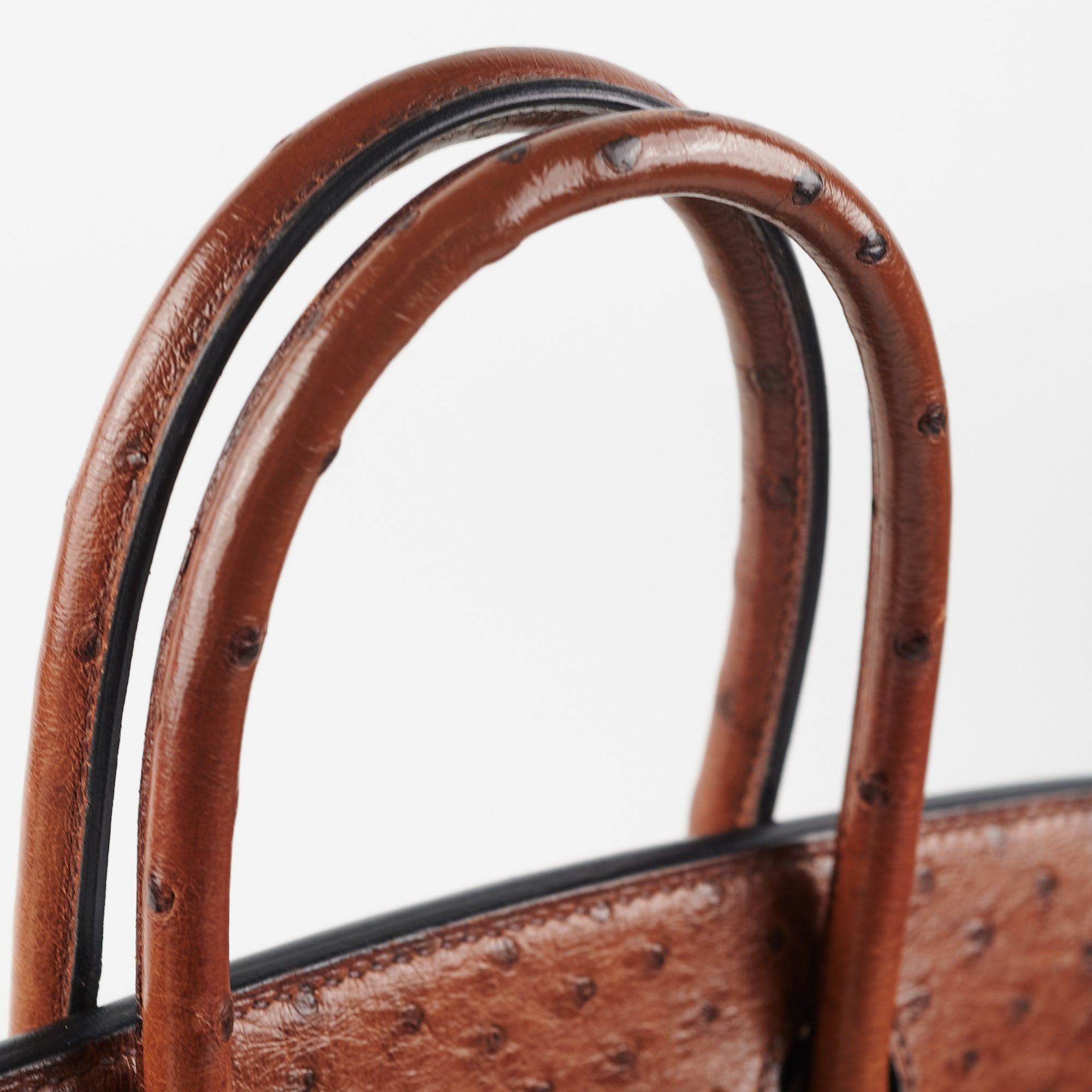 Birkin 30 ostrich handbag Hermès Brown in Ostrich - 34698524