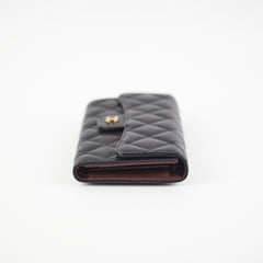 Chanel Long black Caviar Wallet