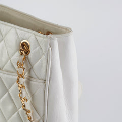 Chanel Vintage White Tote Bag