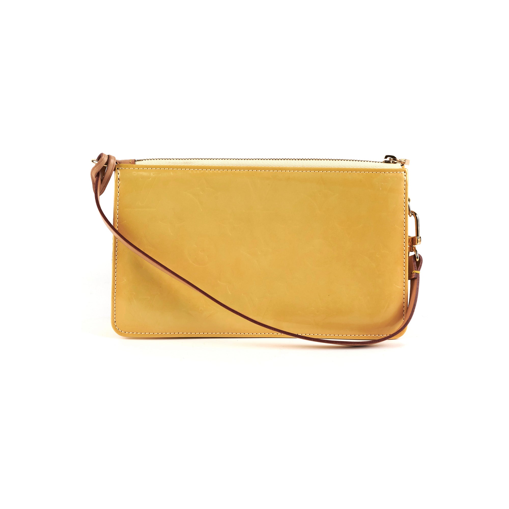 Louis Vuitton Louis Vuitton Yellow Vernis Leather Walker Pochette