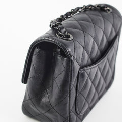 Chanel Mini Square Calfskin So Black