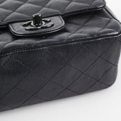 Chanel Mini Square Calfskin So Black