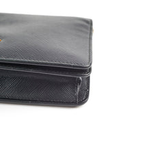 Prada Saffiano Leather Wallet on Chain WOC Black