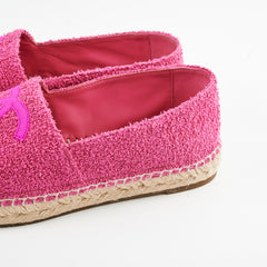 Chanel Fabric Espadrilles Pink Size 42