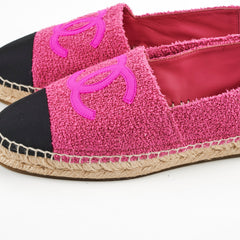 Chanel Fabric Espadrilles Pink Size 42