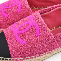 Chanel Fabric Espadrilles Pink Size 42