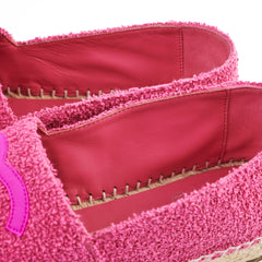 Chanel Fabric Espadrilles Pink Size 42