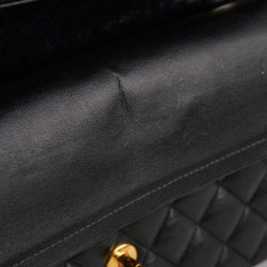 Chanel medium/large quilted classic flap black (microchipped)