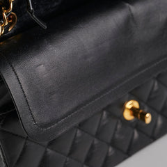 Chanel medium/large quilted classic flap black (microchipped)