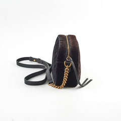 Gucci Marmont Velvet Bag Black Small