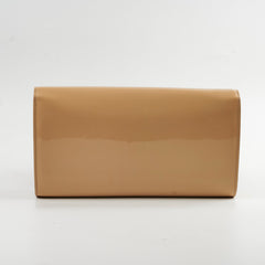 Saint Laurent Clutch Large Patent Clutch Beige