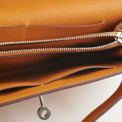 Hermes Kelly to Go B Stamp Caramel Evercolor