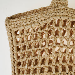 Prada Raffia Crochet Natural Tote Bag