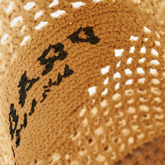 Prada Raffia Crochet Natural Tote Bag