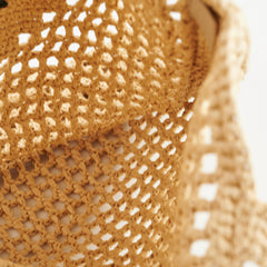 Prada Raffia Crochet Natural Tote Bag