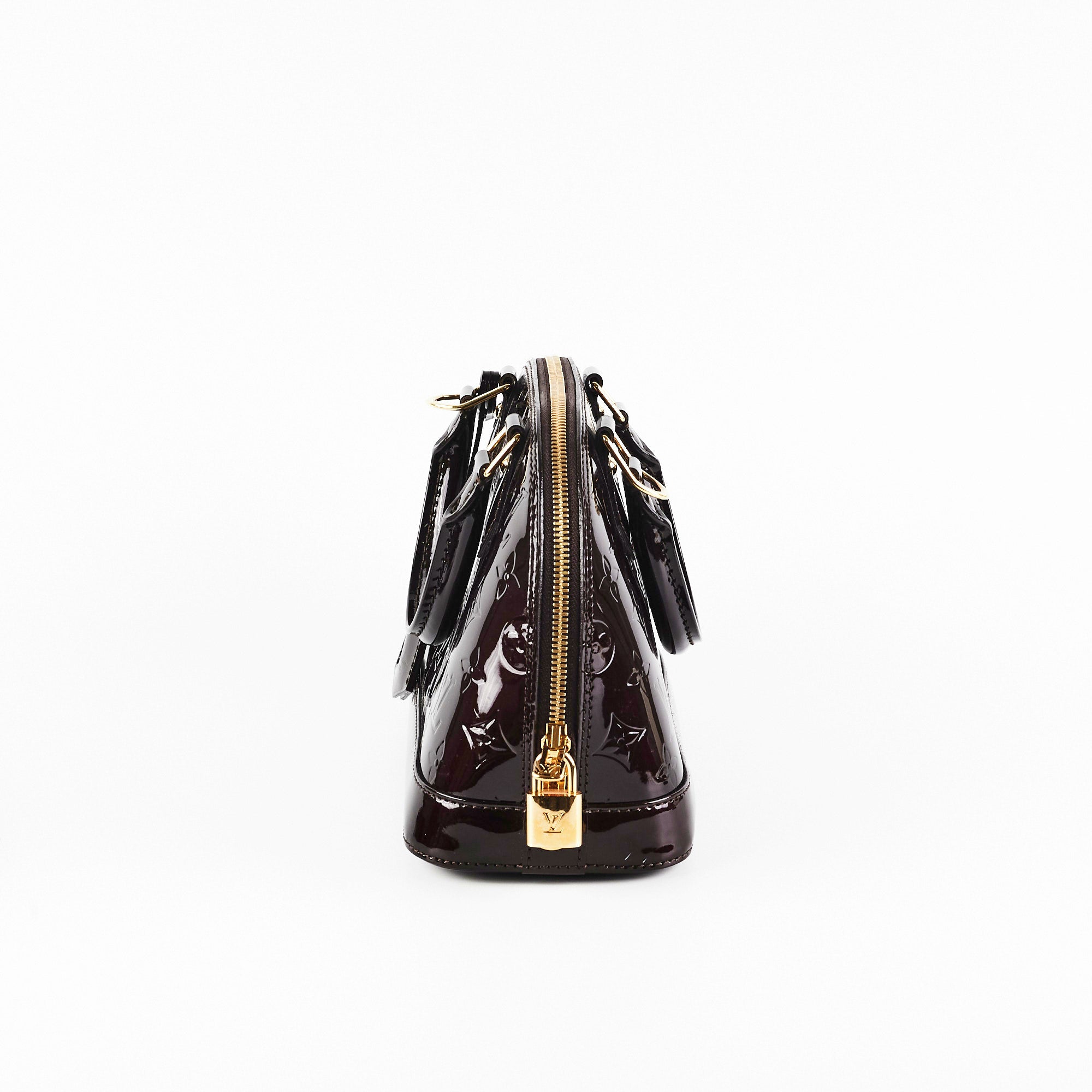 Louis Vuitton - Alma BB Monogram Vernis Leather - Amarante Red – Shop It