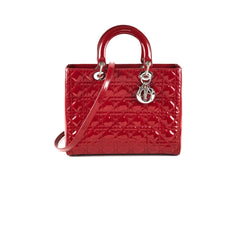 Deal of the Week - Dior Large Lady Dior Patent Red