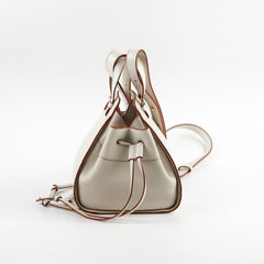 Loewe Mini Hammock Grained Calfskin Light Grey