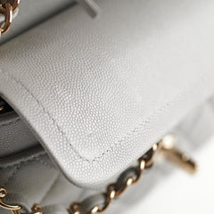 Chanel Classic Small Flap 21A Grey Caviar