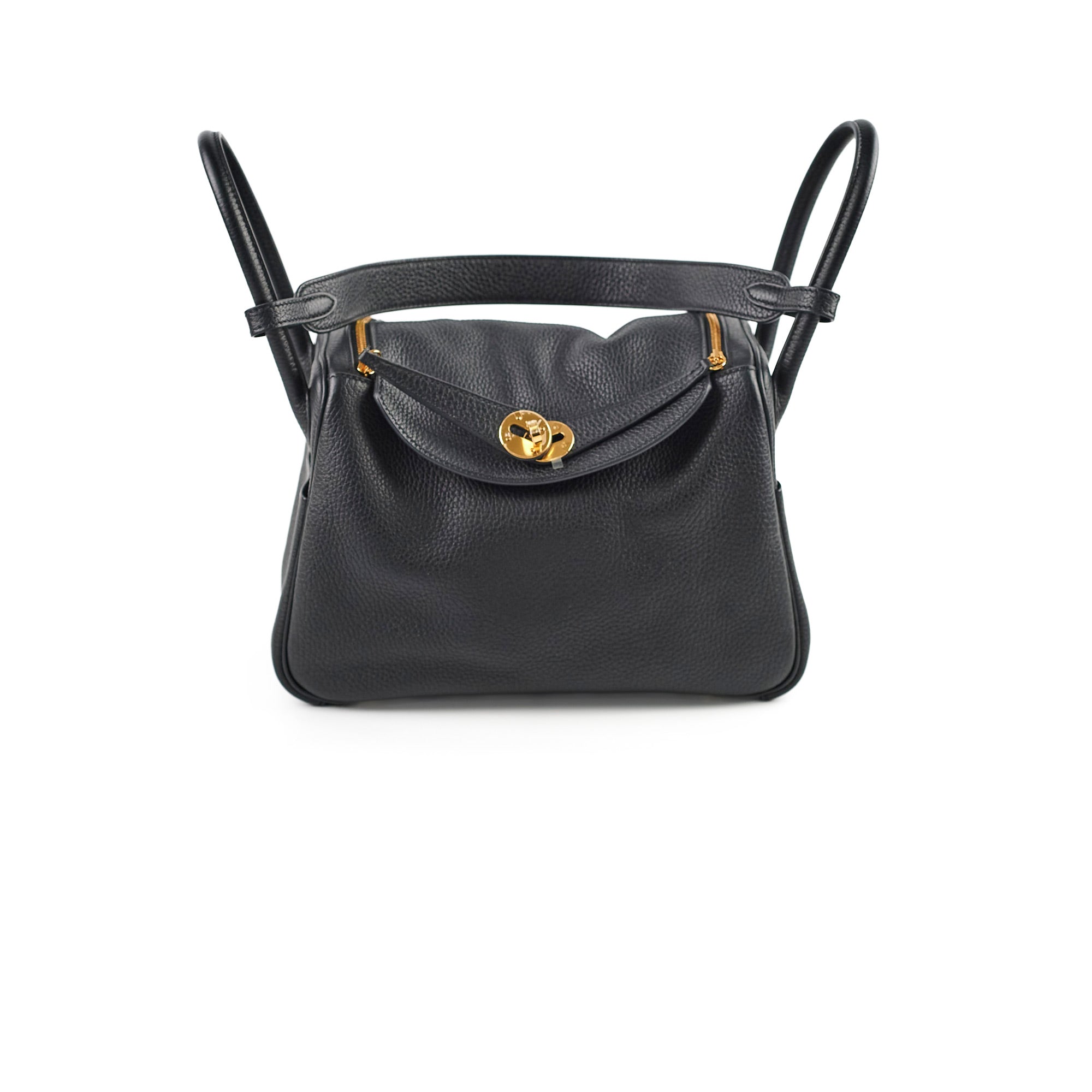 Hermes Lindy 26 Clemence Black - Y Stamp – THE PURSE AFFAIR