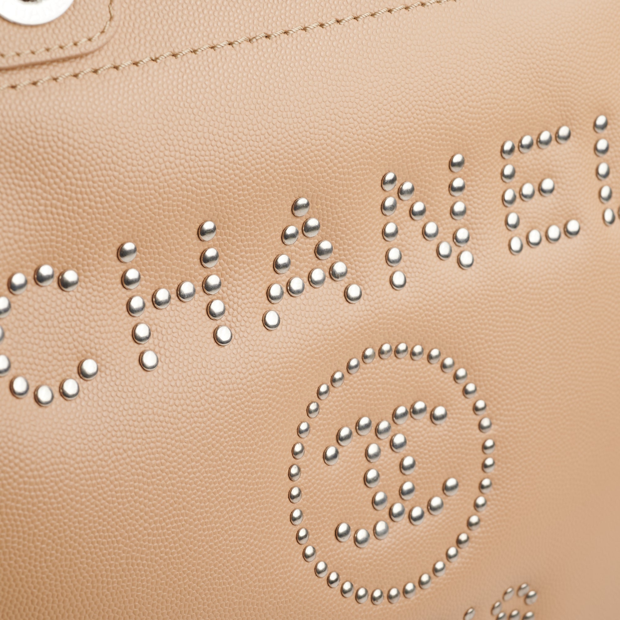 Chanel Small Studded Deauville Tote Beige Caviar Silver Hardware – Coco  Approved Studio