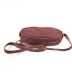 Dior Vintage Burgundy Camera Bag Crossbody