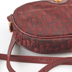 Dior Vintage Burgundy Camera Bag Crossbody