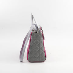 Christian Dior Lady Dior Medium Bicolour Purple/Grey