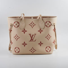 Louis Vuitton Neverfull MM Monogram Empreinte Creme/Rose Trianon