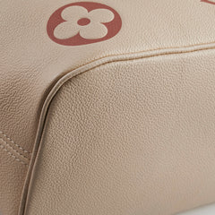 Louis Vuitton Neverfull MM Monogram Empreinte Creme/Rose Trianon