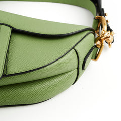 Christian Dior Saddle Bag Green