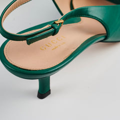 Gucci Jade Green Slingback S12