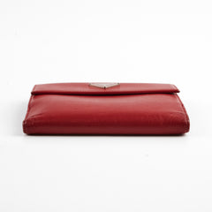 Prada Red Saffiano Leather Wallet