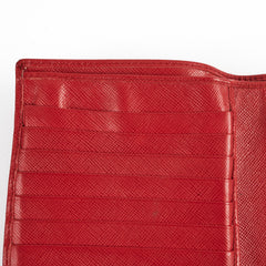 Prada Red Saffiano Leather Wallet