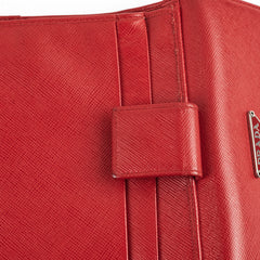 Prada Red Saffiano Leather Wallet