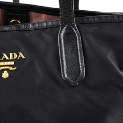 Prada Nylon Tote Bag Black