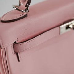 Hermes Kelly 25 Retourne Swift Rose Sakura D Stamp (2019)