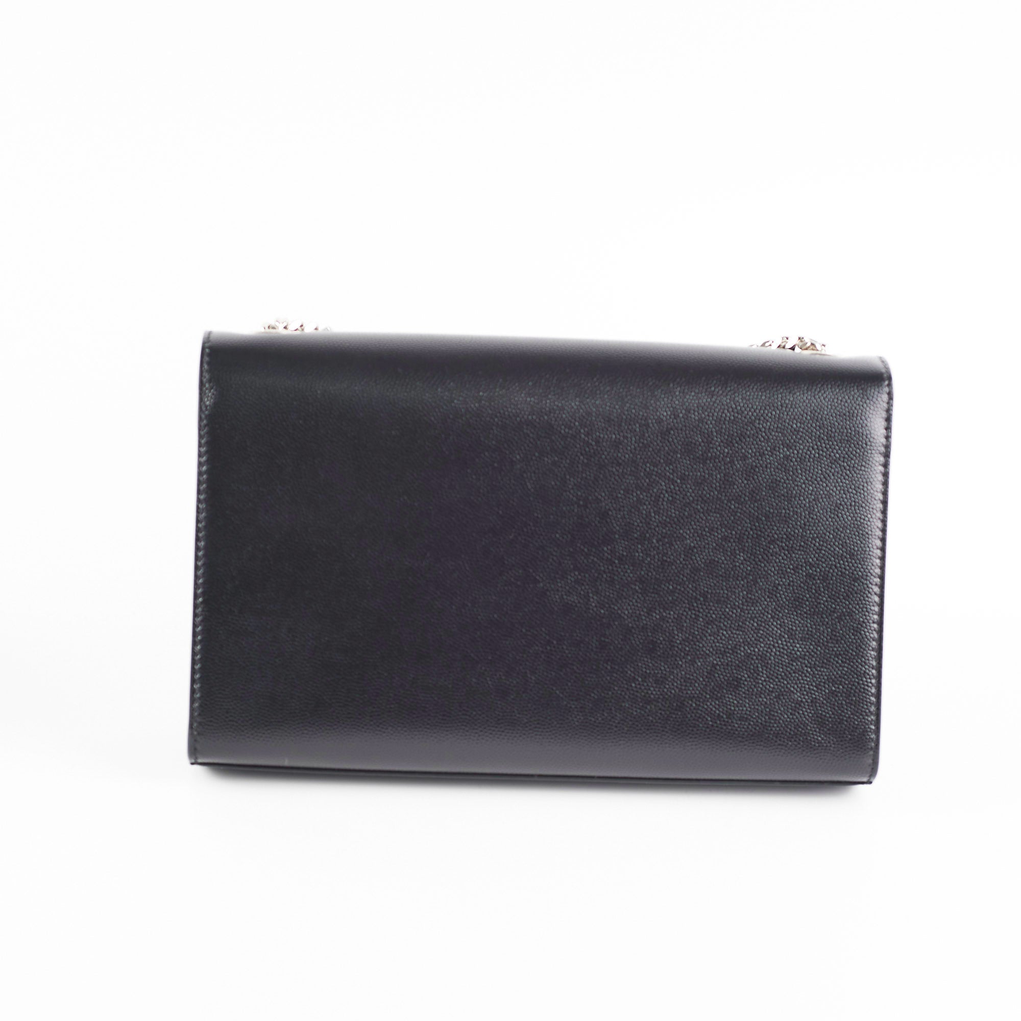 Saint Laurent Kate WOC Wallet On Chain Grey - THE PURSE AFFAIR