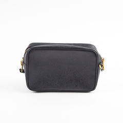 Prada Saffiano Leather Crossbody Bag Black