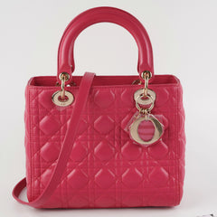 Christian Dior Medium Lady Dior Pink