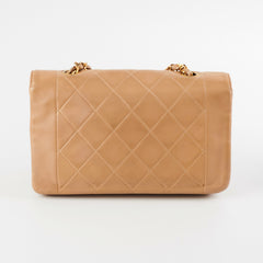 Chanel Vintage Beige Diana Lambskin