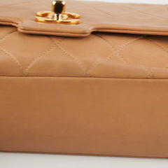 Chanel Vintage Beige Diana Lambskin