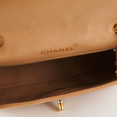 Chanel Vintage Beige Diana Lambskin