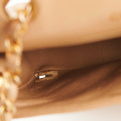 Chanel Vintage Beige Diana Lambskin