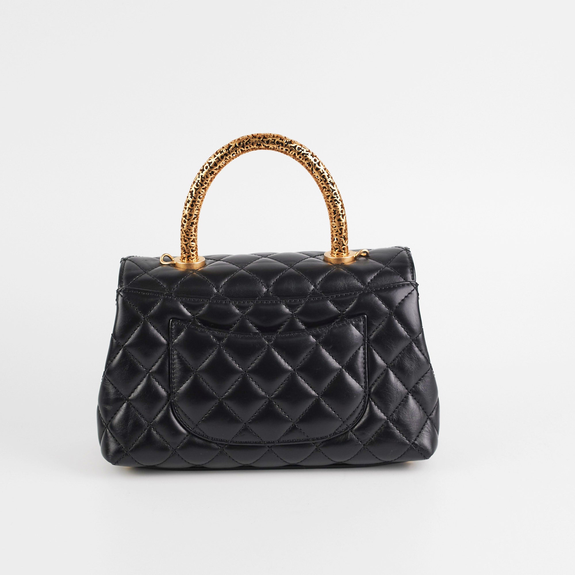 Chanel Coco Handle Flap Small/Mini Bag Black - THE PURSE AFFAIR