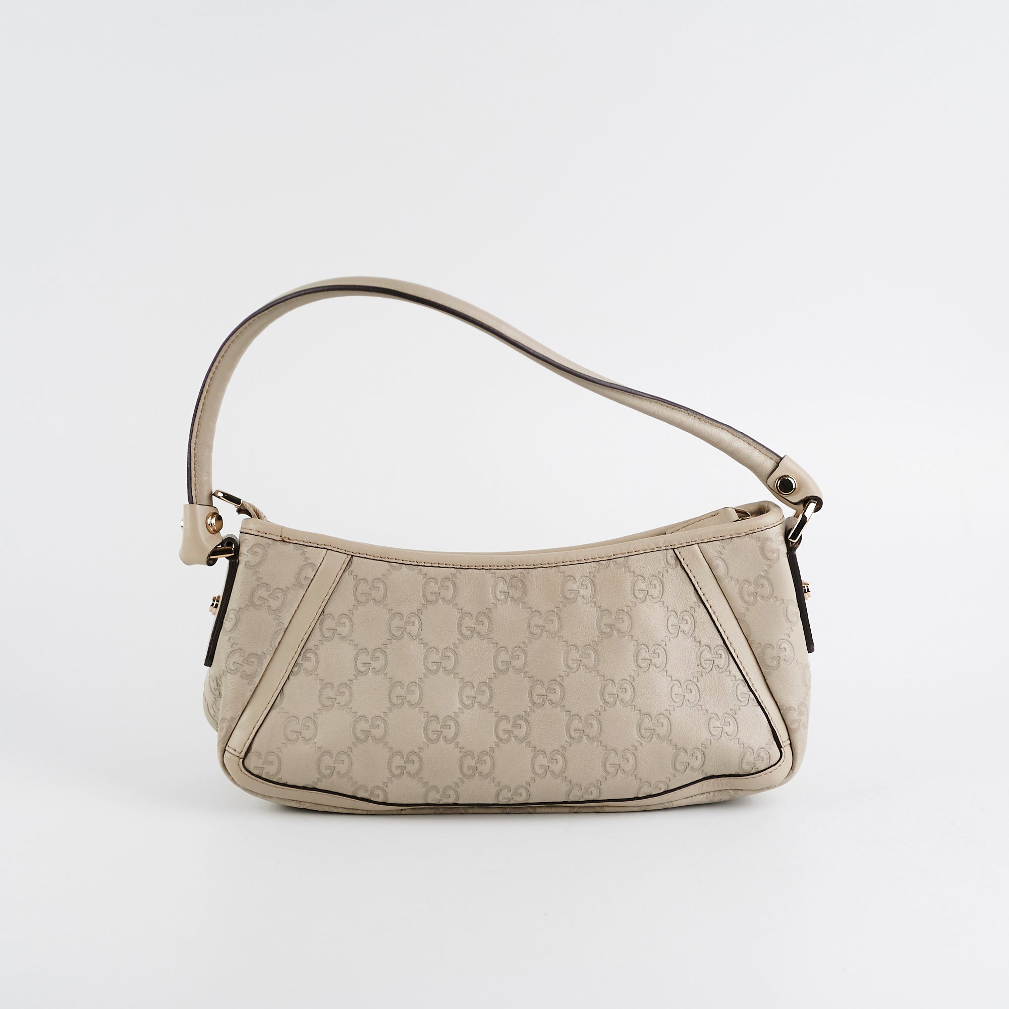 Gucci - D-Ring Small Guccissima Shoulder Bag Ivory