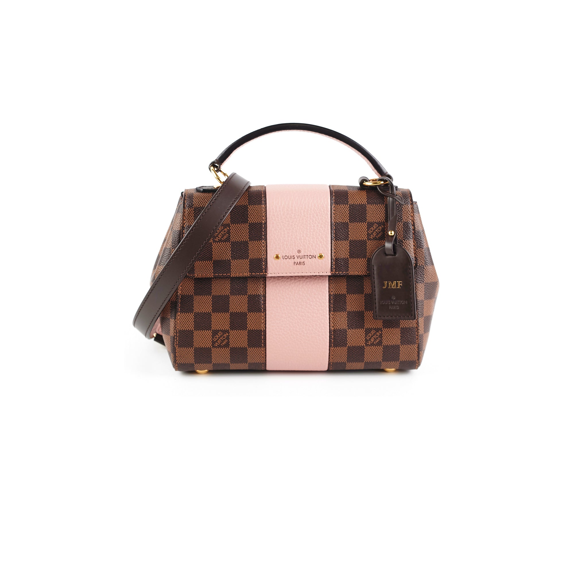 Louis Vuitton Bond Street Handbag Damier with Leather BB Black 2021811