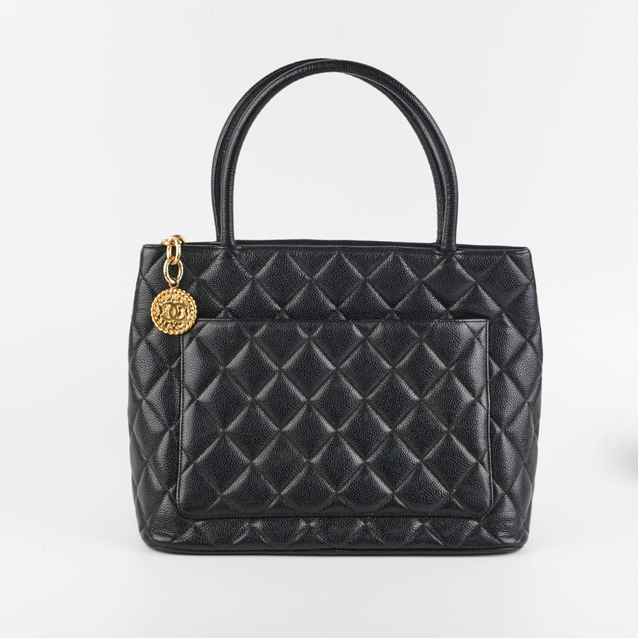 Goyard Saint Louis PM Tote Bag Black with Clip - THE PURSE AFFAIR